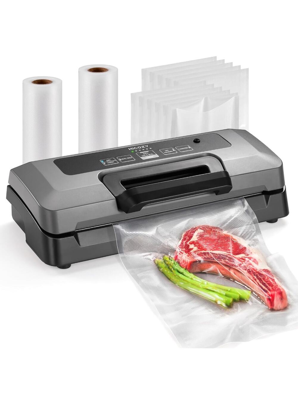 Vacuum Sealer, Auto Handle Locked Design, Build-in Cutter, Compact Starter Kit